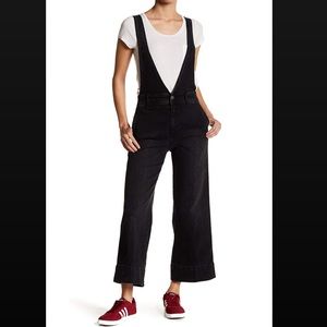 Free people wide leg overalls